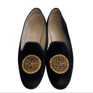 Stubbs & Wootton NYC SEWER Velvet Loafers